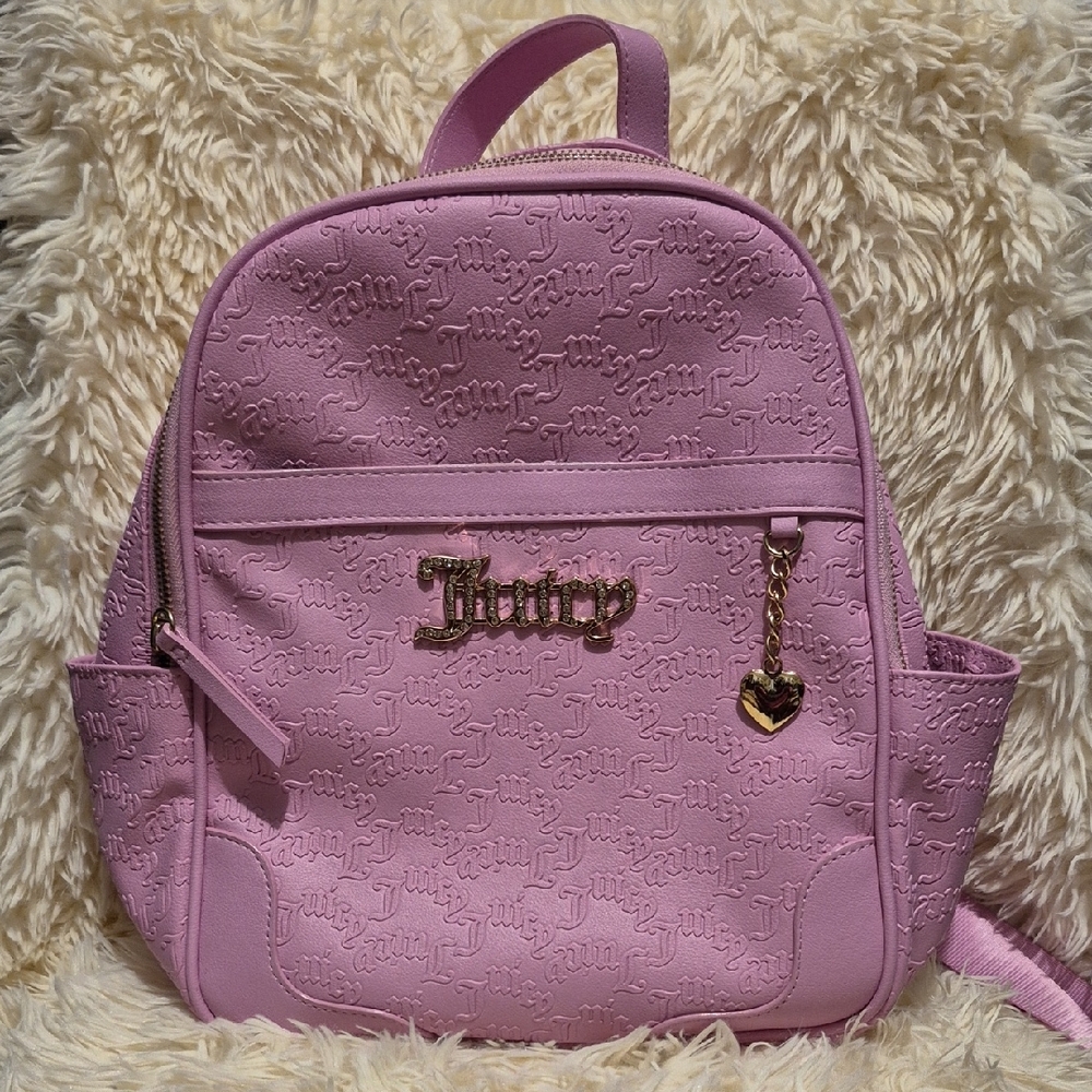 Juicy Couture Light Pink Embossed Backpack